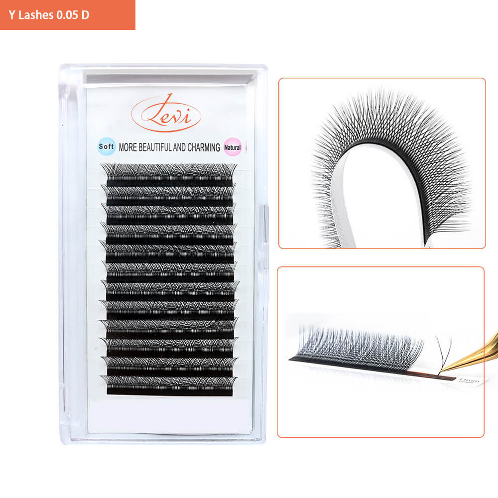 Y Lashes C Curl | Y Shape Lashes 0.05C