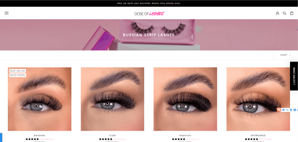 Russian Strip Lashes - Dose of Lashes