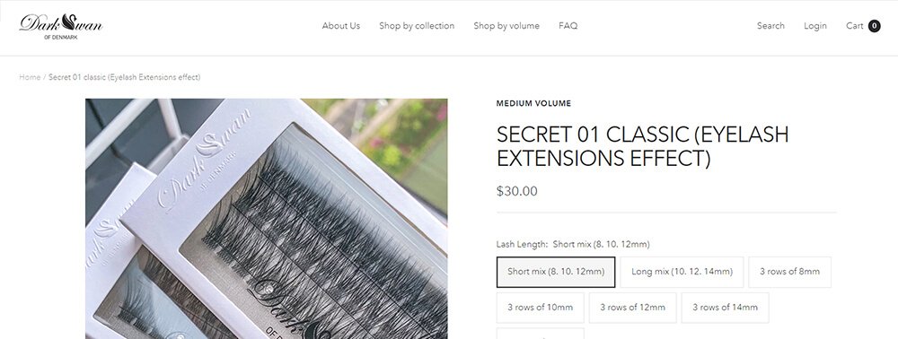 Dark Swan Cluster Lashes