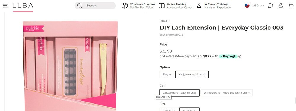 LLBA DIY Lashes Extension Kit