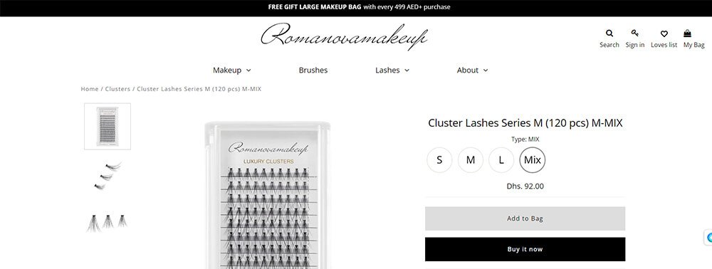 Romanova Makeup Cluster Lashes